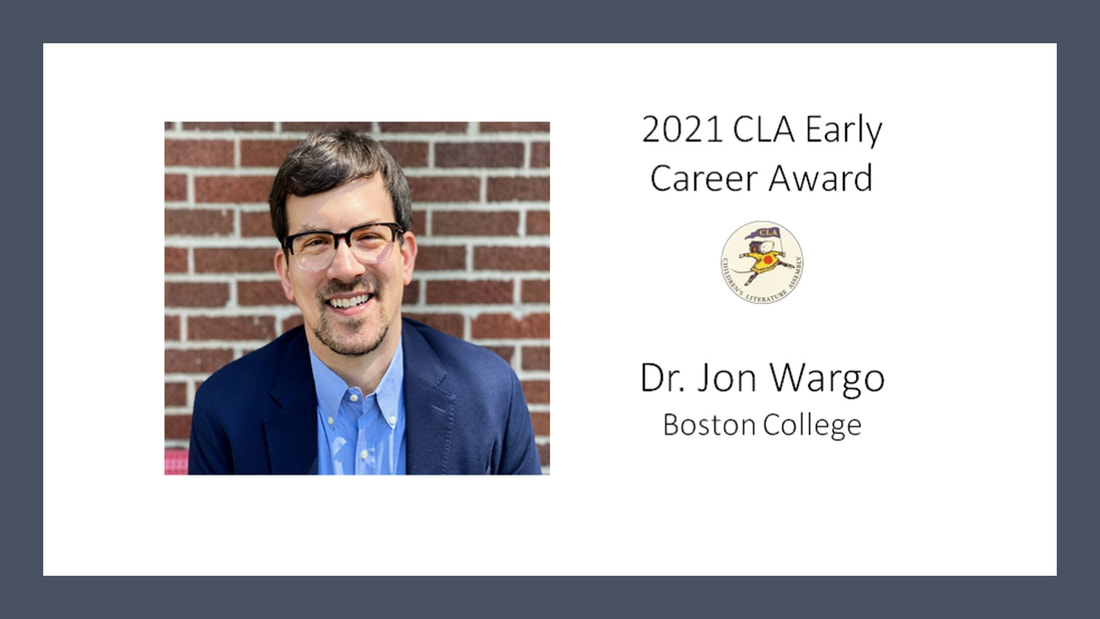Jon Wargo, 2021 CLA Early Career Award Winner