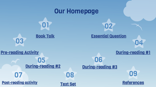 Virtual book tour homepage