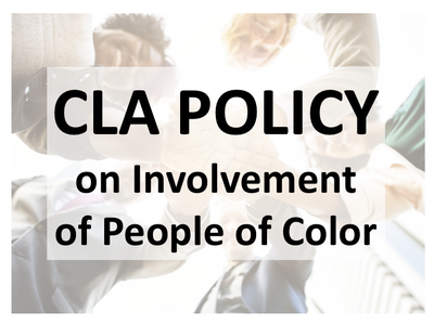 CLA Policy on Involvement of People of Color