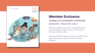 Member Exclusive, Journal of Children's Literature Spring 2023 Issue